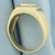 Mens Invisible Set Diamond Ring in 10k Yellow Gold