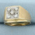 Mens Diamond Ring in 10k Yellow Gold
