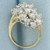 CZ Waterfall Cocktail Ring in 10k Yellow Gold