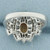 Spessartite Garnet and Diamond Ring in 14k White Gold