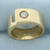 Unique Abstract Design Diamond Ring in 14k Yellow Gold