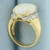 Vintage Opal and Diamond Ring in 14k Yellow Gold