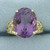 Amethyst Statement Ring in 10k Yellow Gold