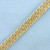 Wide Triple Rope Link Bracelet in 14k Yellow Gold