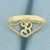 B Initial Ring in 14k Yellow Gold