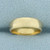 Half Dome High Polish Wedding Band Ring in 14k Yellow Gold
