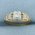 Antique Old European Cut Diamond Ring in 14k Yellow Gold