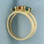 Green Garnet and Citrine Ring in 14k Yellow Gold