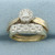 Diamond Engagement and Wedding Ring Bridal Set in 14k and 10k Yellow Gold