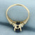 Sapphire Cabochon Solitaire Ring in 14k Yellow Gold