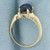 Sapphire Cabochon Solitaire Ring in 14k Yellow Gold