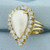 Mabe Pearl and CZ Statement Ring in 14k Yellow Gold