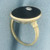 Onyx and Diamond Ring in 14k Yellow Gold