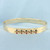 Ruby, Sapphire, and Diamond Bangle Bracelet in 14k Yellow Gold