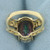 Mystic Topaz and Green Topaz Ring in 10K Yellow Gold