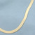 18 Inch Italian Liquid Gold Herringbone Link Chain Necklace in 14k Yellow Gold