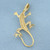 Gecko Pendant in 14k Yellow Gold