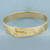 Belt Design Bangle Bracelet in 14k Yellow Gold