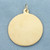 Engravable Happy Birthday Medallion Charm in 14k Yellow Gold