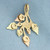 Black Hills Gold Grapevine and Leaf Cluster Pendant in 10k Yellow, Green, and Rose Gold