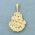 Freeform Nugget Pendant in 14k Yellow Gold