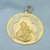 Carmine Madonna Medal Virgin Mary and Baby Jesus Pendant in 18k Yellow Gold