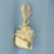 Conch Shell Pendant in 14k Yellow Gold