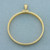 31mm Coin Bezel Pendant in 14k Yellow Gold