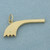 Jewish Shofar Charm in 14k Yellow Gold