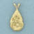 Freeform Gold Nugget Pendant in 14k Yellow Gold