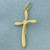 Modern Design Crucifix Cross Pendant in 18k Yellow Gold