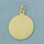 Cherub Angel Medallion Charm in 14k Yellow Gold