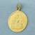 Ave Maria Virgin Mary and Jesus Christ Pendant or Charm in 18k Yellow Gold