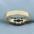 Three Stone Diamond Engagement or Anniversary Ring in 14k Yellow Gold