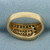 Emerald and Diamond Modern Design Ring in 14K Yellow Gold