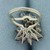 Ruby and Diamond Cocktail Ring in 14k White Gold