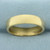 Mens Heavy High Polish Wedding Band Ring in 18K Yellow Gold