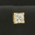 Princess  Diamond Single Stud Earring in 14k Yellow Gold
