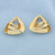 Triangle Stud Earring Jacket Enhancers in 14k Yellow Gold