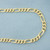 20 Inch Italian Figaro Link Chain Necklace in 14k Yellow Gold