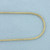24 Inch Italian Snake Link Necklace in Gold Plated Sterling Silver