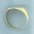 Vintage Engravable Signet Ring in 10k Yellow Gold