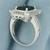 Russian Chrome Diopside and White Zircon Ring in Sterling Silver