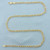 18 Inch Italian Figaro Link Chain Necklace in 14k Yellow Gold