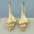 Conch Seashell Drop Earrings in 14k Yellow Gold