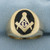 Vintage Masonic Ring in 14K Yellow Gold
