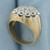 Men's Diamond Target Ring in 10K Yellow Gold