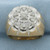 Men's Diamond Target Ring in 10K Yellow Gold