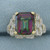 Mystic Topaz and Diamond Ring in 10K Yellow Gold