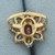 Mystic Topaz Flower Ring in 10K Yellow Gold